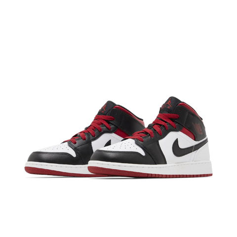 Jordan 1 Mid Gym Red Black Toe (GS)