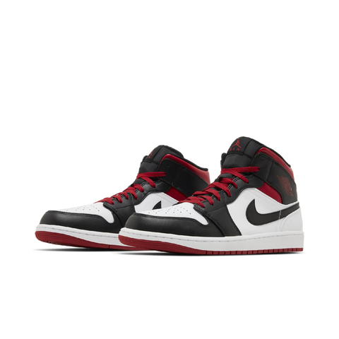 Jordan 1 Mid Gym Red Black Toe