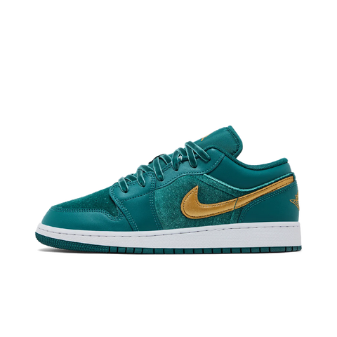 Jordan 1 Low SE Geode Teal Metallic Gold (GS)