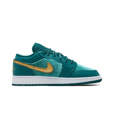 Jordan 1 Low SE Geode Teal Metallic Gold (GS)