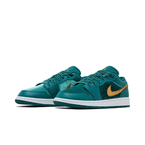 Jordan 1 Low SE Geode Teal Metallic Gold (GS)