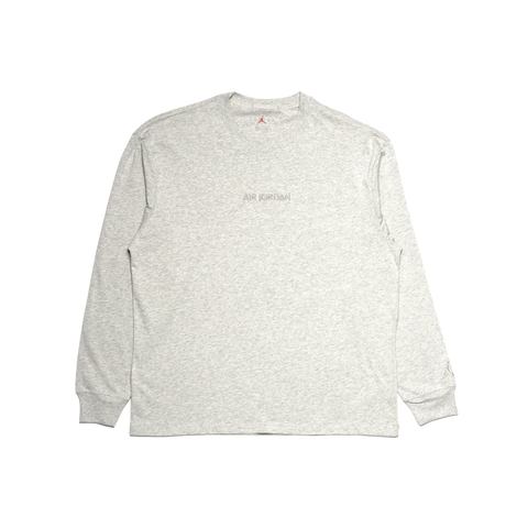 Jordan Wordmark Long-Sleeve Tee Grey Heather