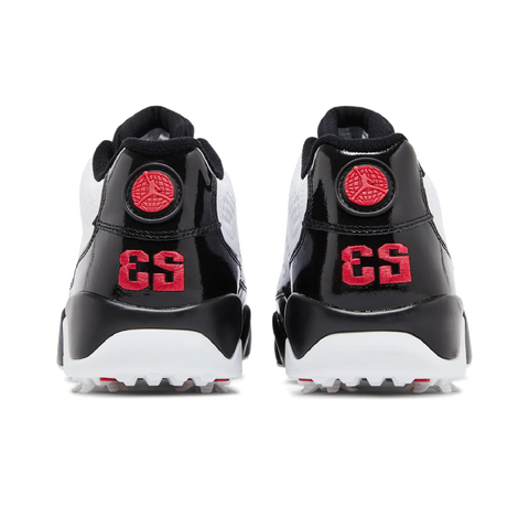 Jordan 9 Retro Low Golf White Black True Red