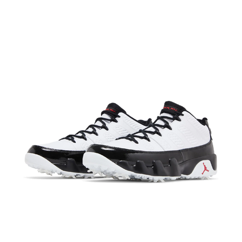 Jordan 9 Retro Low Golf White Black True Red