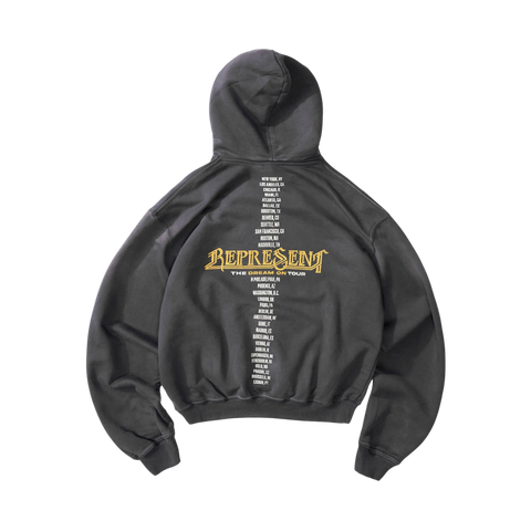 Represent Golden Tour Hoodie - Sun Fade Grey