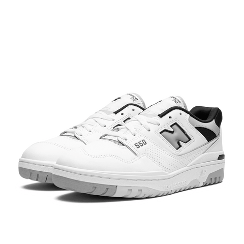 New Balance 550 White Concrete Black