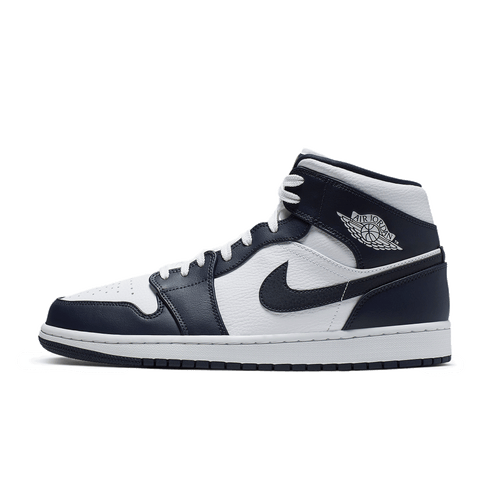 Jordan 1 Mid White Metallic Gold Obsidian