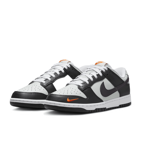 Nike Dunk Low Black Total Orange Mini Swoosh