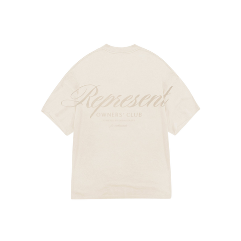 Represent X Ounass Owners Club Script T-Shirt - Island Fossil
