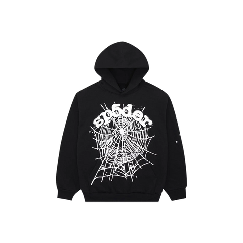Sp5der OG Web Hoodie Black