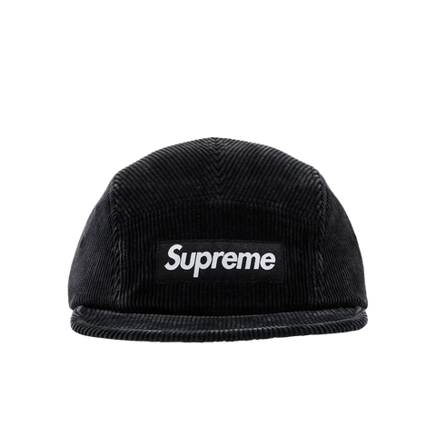 Supreme Corduroy Camp Cap (SS25) Black