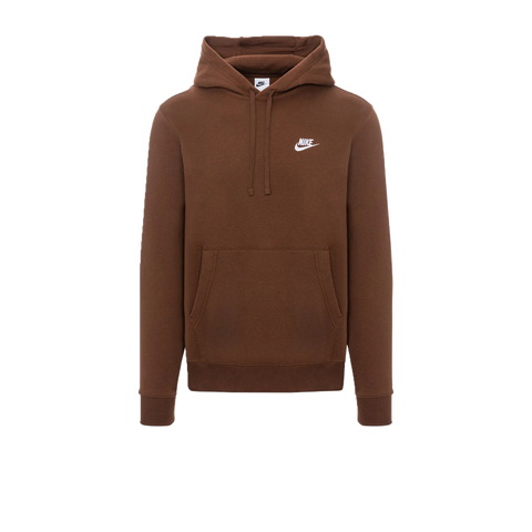 Nike Sportswear Club Fleece Pullover Hoodie Brown