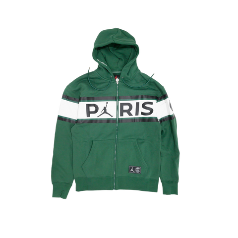 Nike Paris Saint-Germain Full-Zip Fleece Hoodie Noble Green